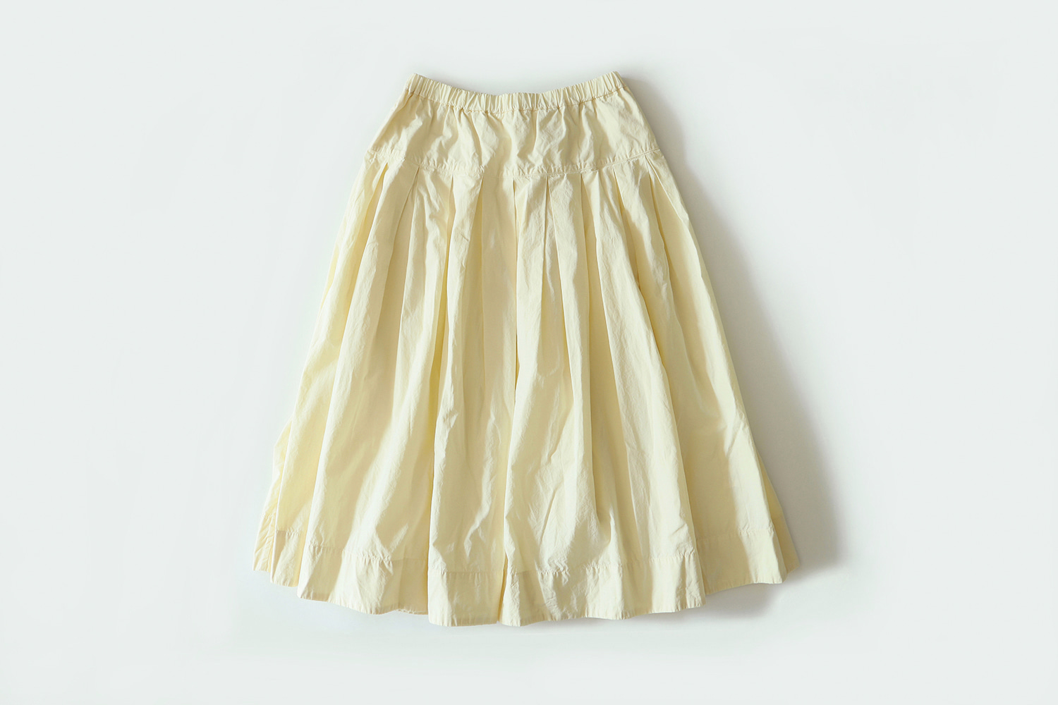 Veritecoeur  Box Tuck Cotton Skirt