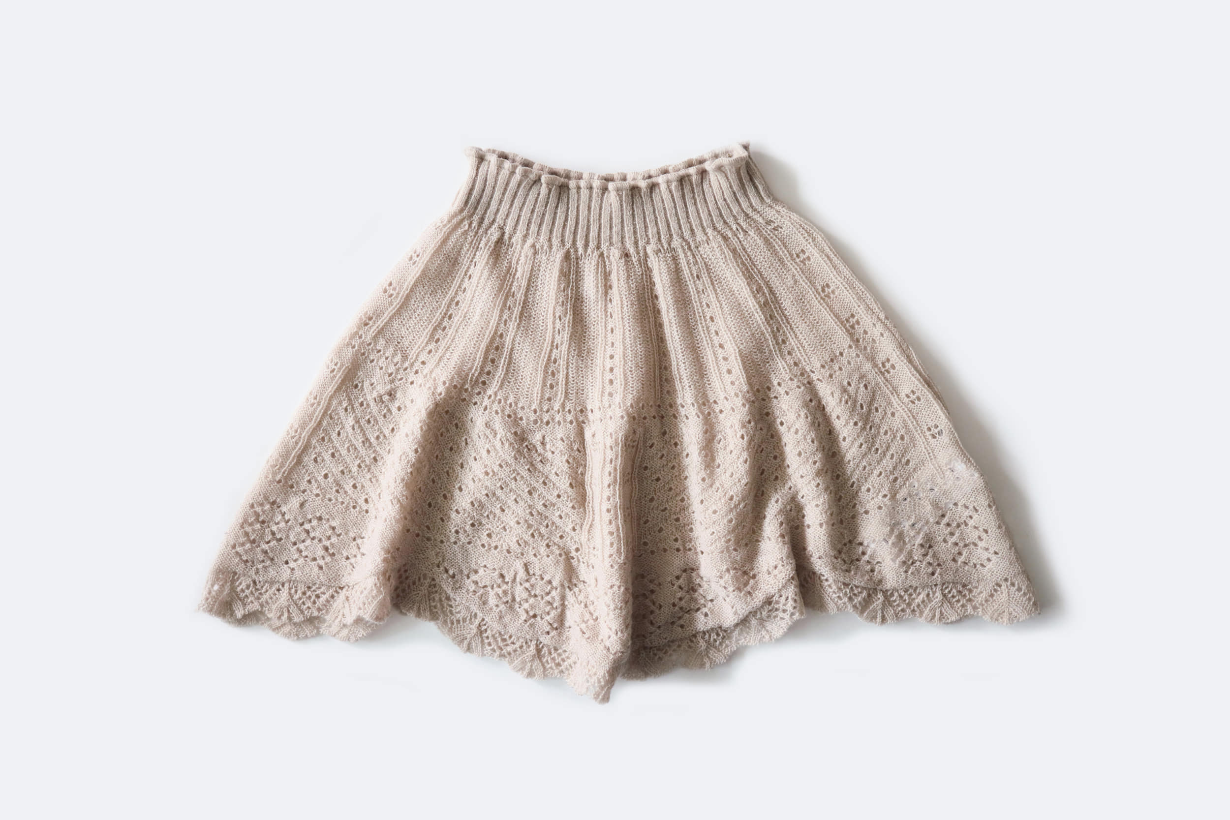 GASA*  Lace knit short cape