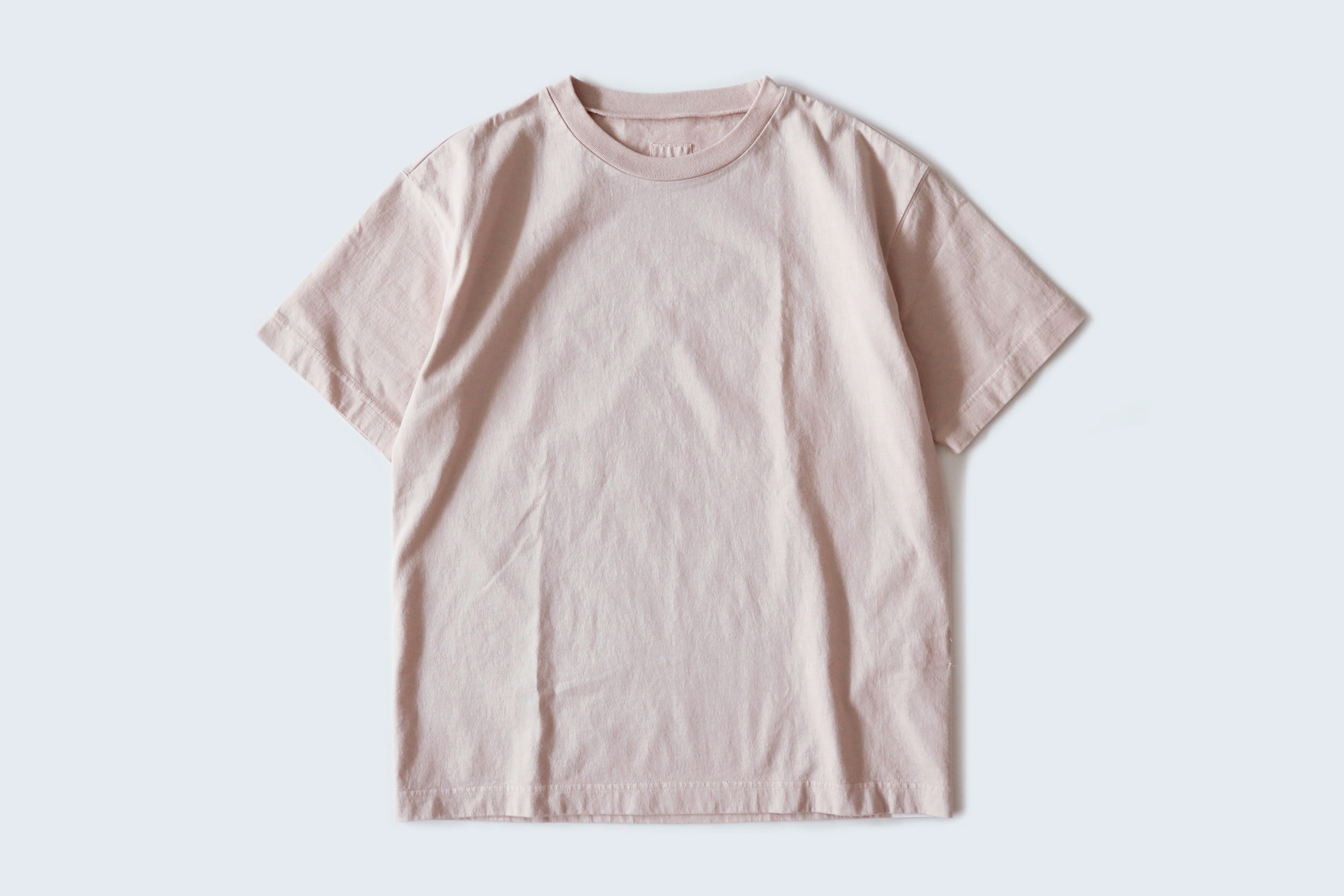 TOUJOURS  Garment dye california cotton loopwheeler big T-shirt