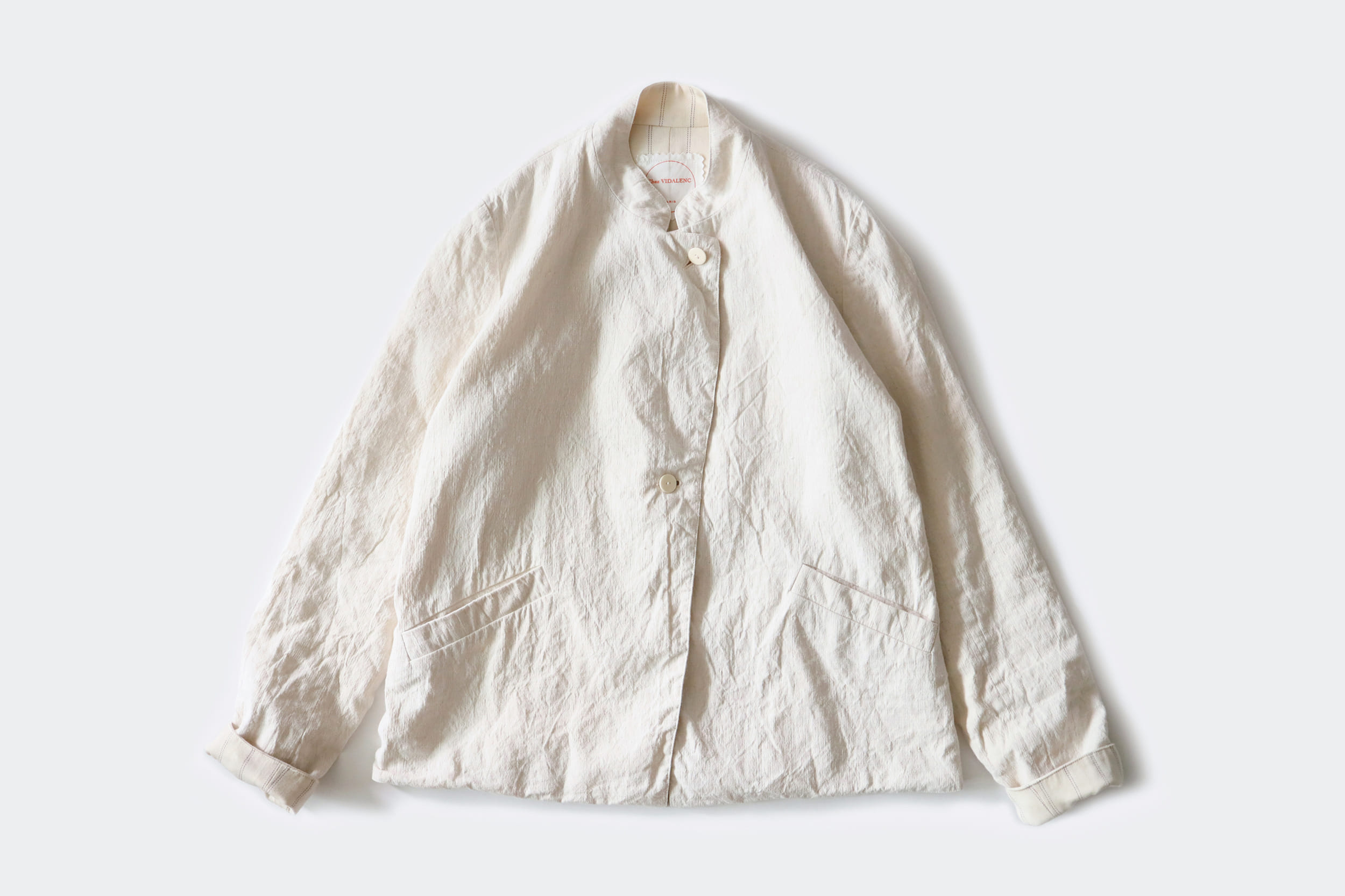 Chez VIDALENC  Cotton linen jacket