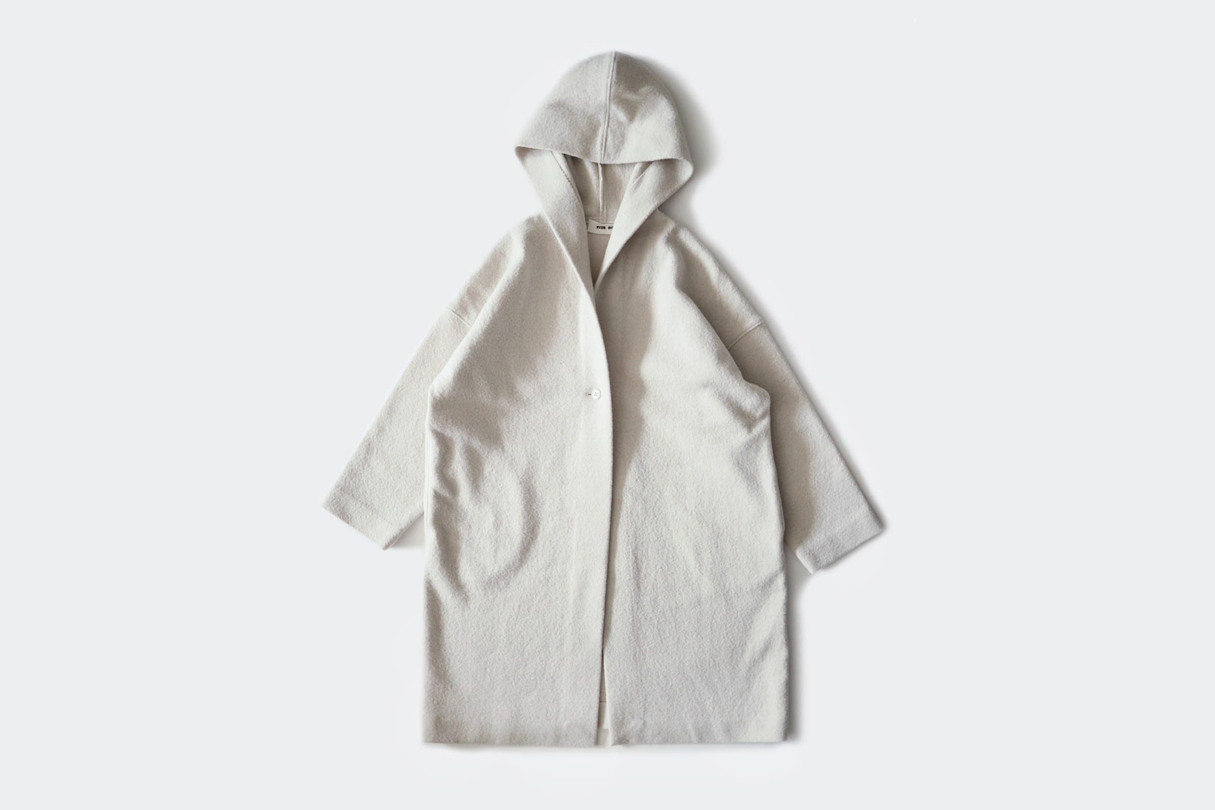 evam eva  Press wool hooded coat