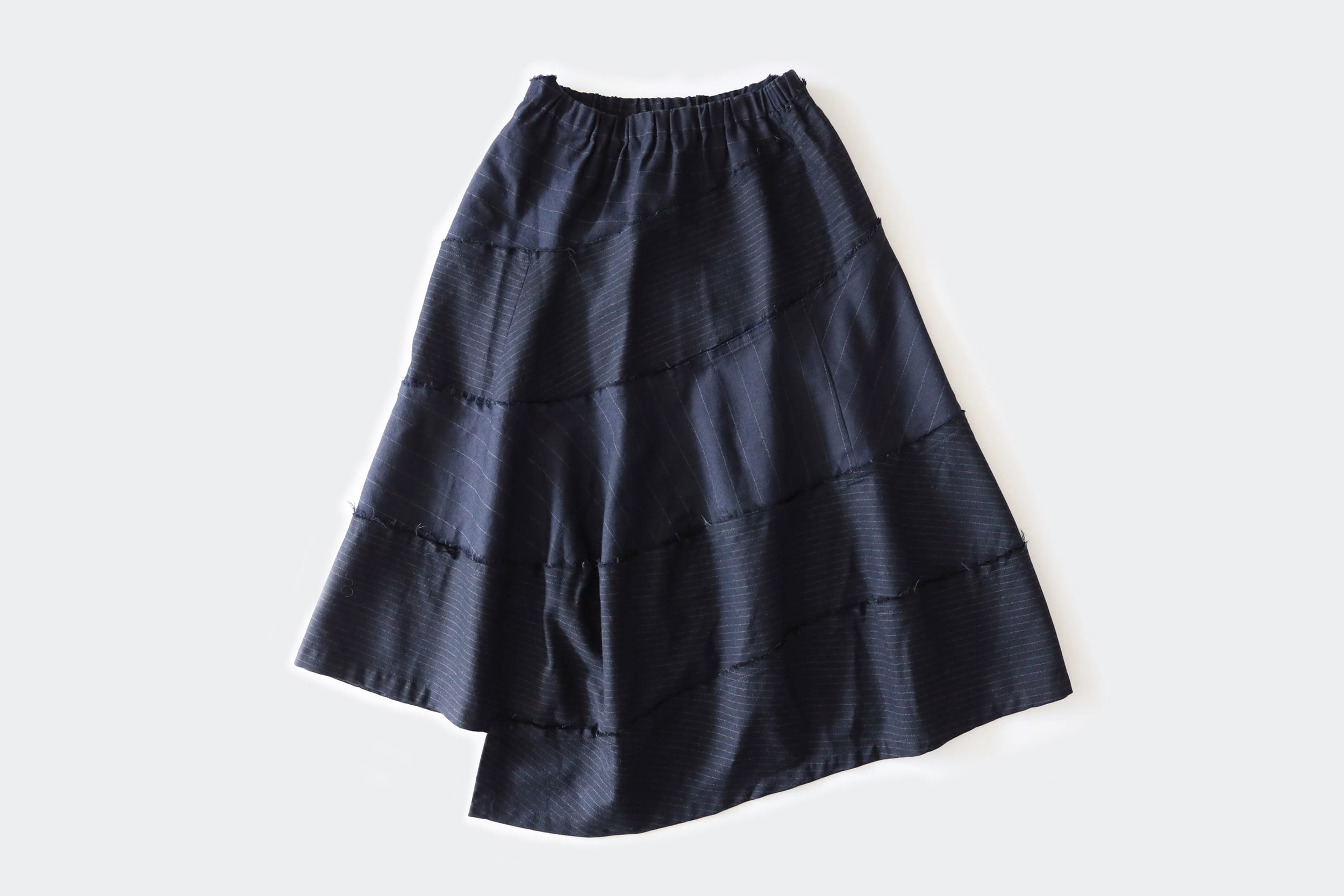 tricot COMME des GARÇONS  Wool patchwork skirt