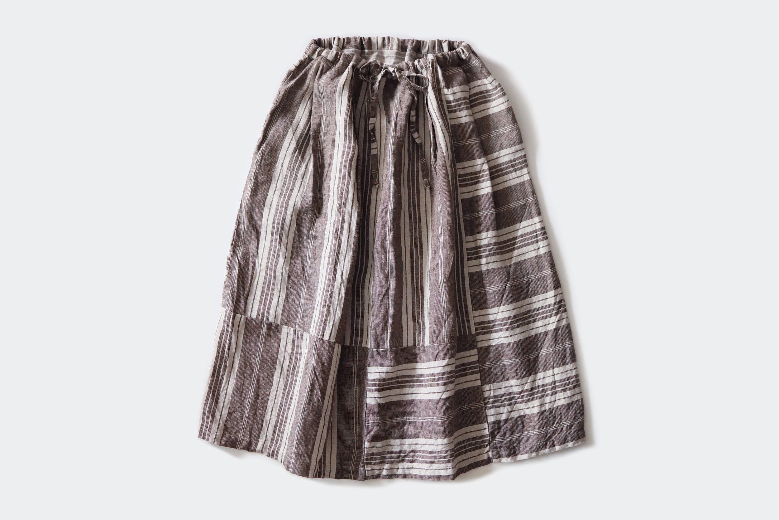 GALLEGO DESPORTES  Linen drawstring skirt