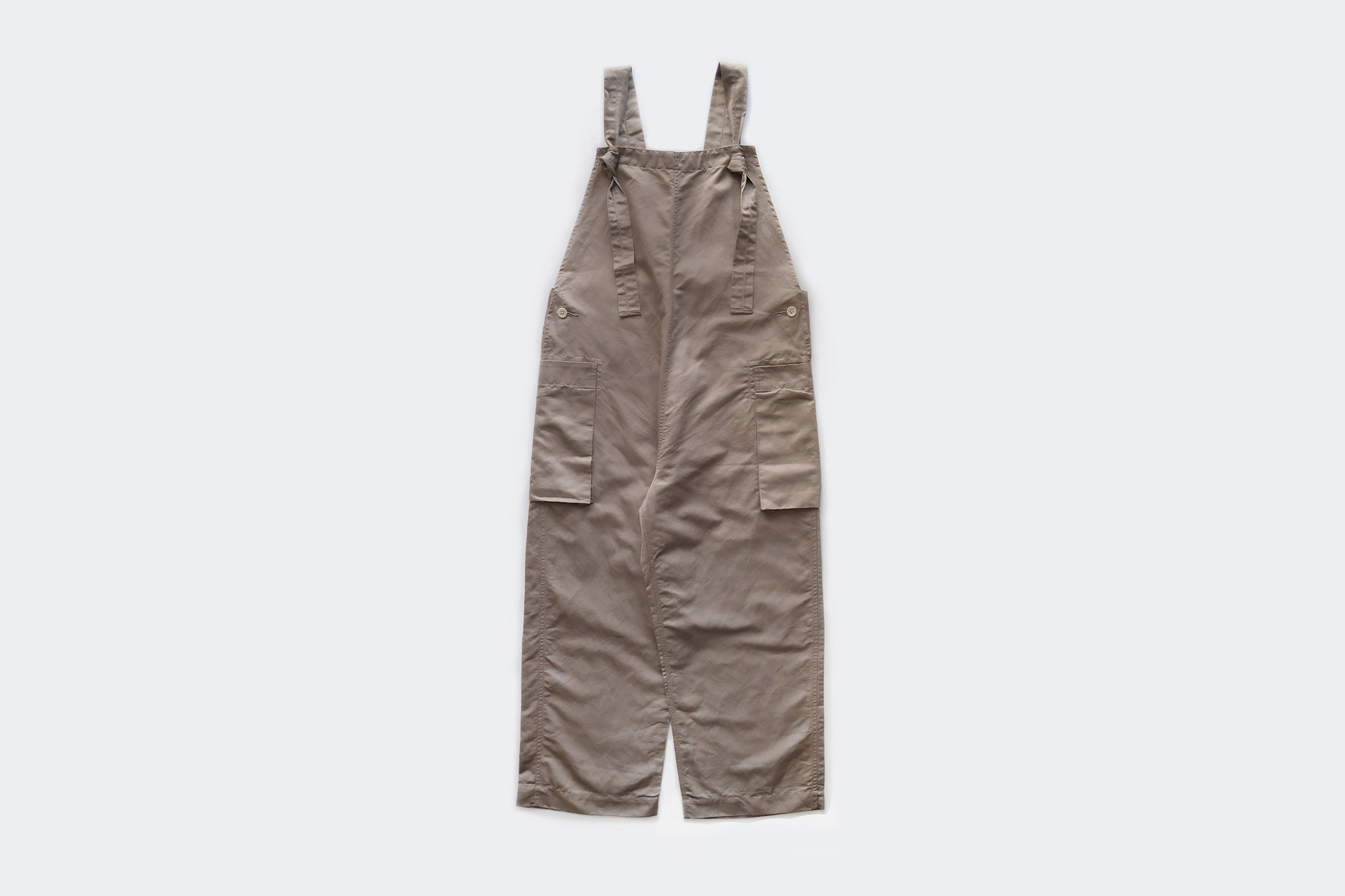 TOUJOURS  Cotton ramie classic overalls