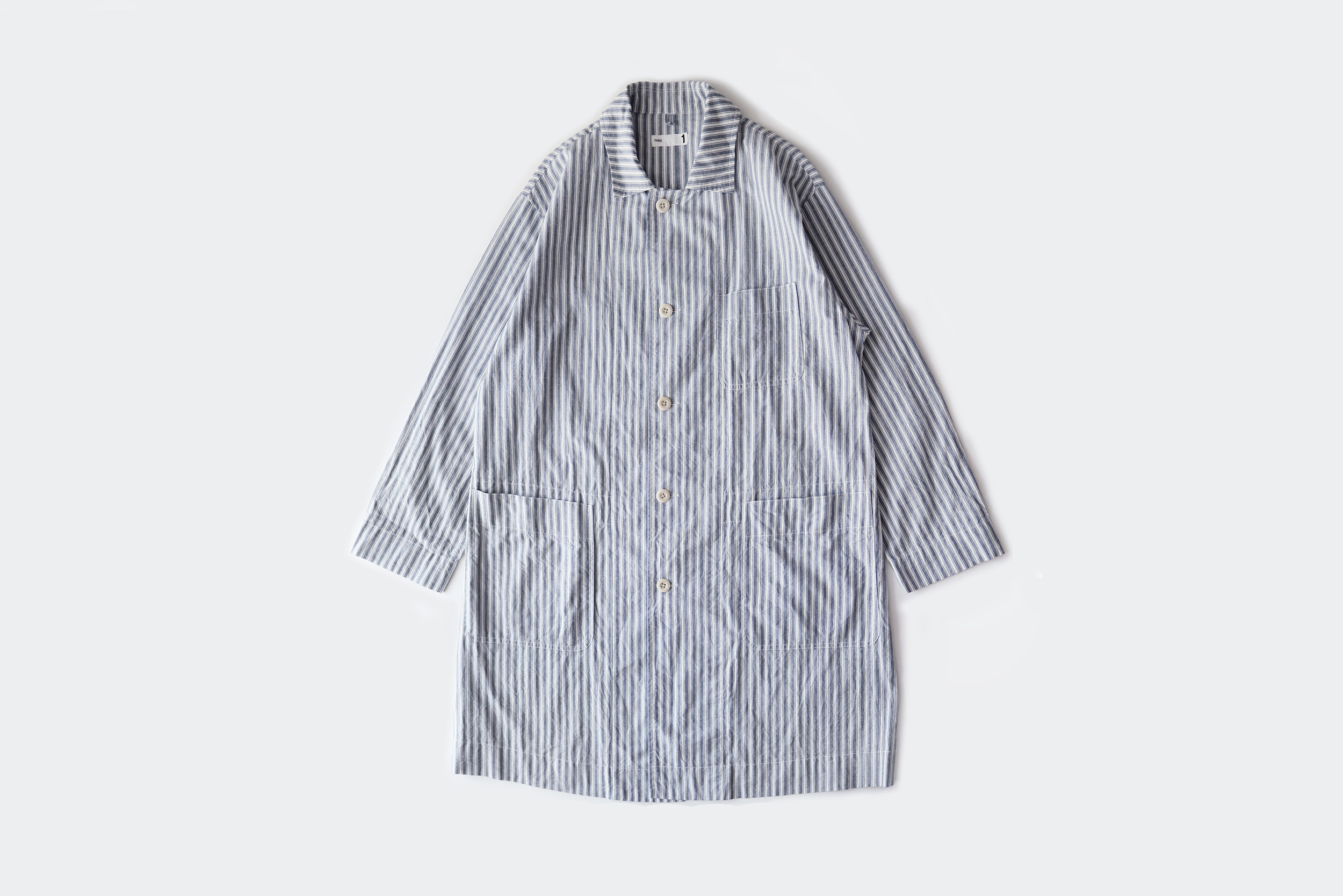ts(s)  Altenate stripe shirt coat