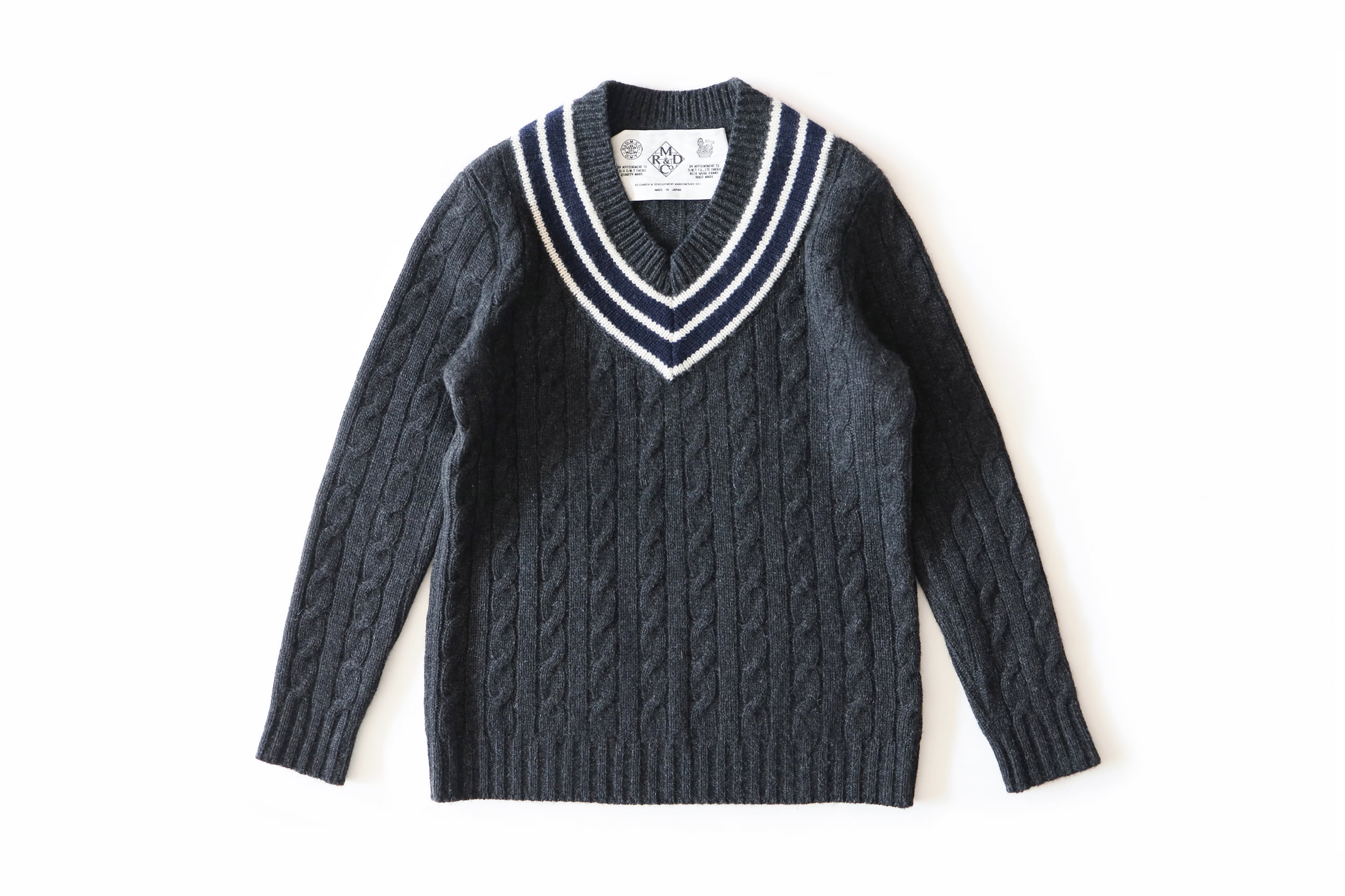 R&amp;D.M.Co-  Cashmere cricket sweater
