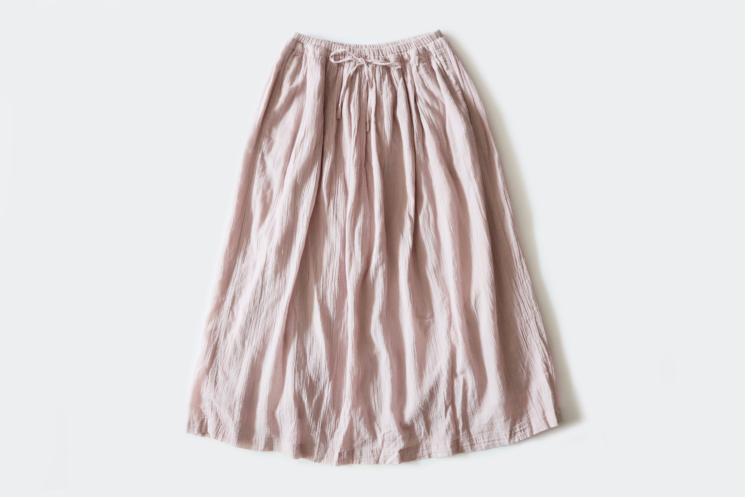 ARMEN  Cotton gauze gathered skirt